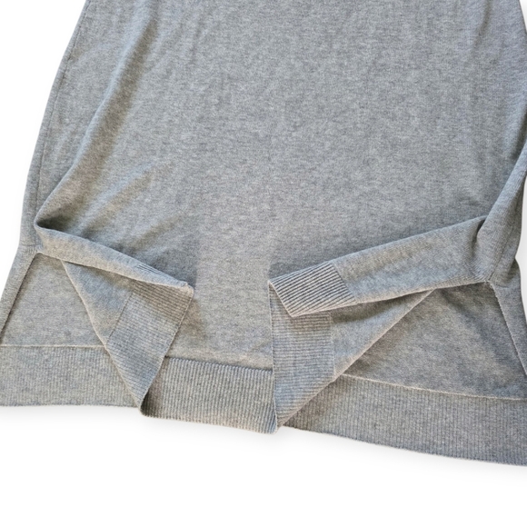 Eileen Fisher Organic Cotton & Cashmere Knit Grey Dress, Size Small - Picture 4 of 7